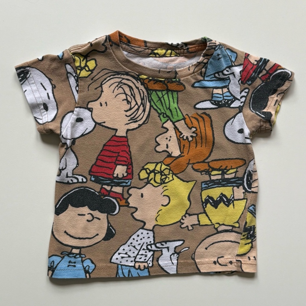 Peanuts Hybrid Apparel Kids Unisex Character T-Shirt - Size 12M